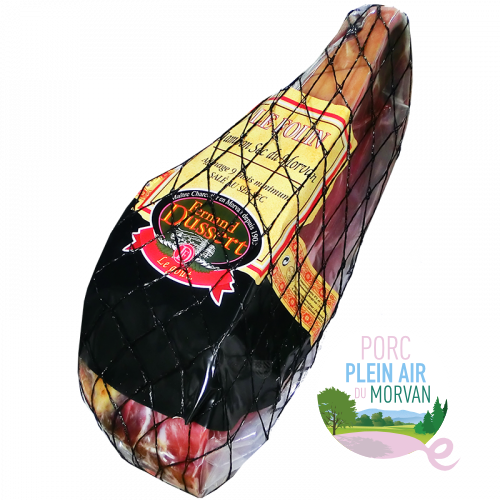 Demi Jambon Sec Porc plein air du Morvan 12 mois minimum 2,6kg