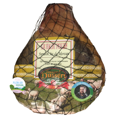 Jambon Sec Porc plein air du Morvan 12 mois minimum Sans Os 6kg