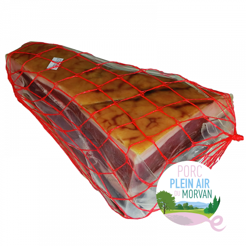 Quart pointe de Jambon sec Porc plein air du Morvan 12 mois minimum 1,3kg
