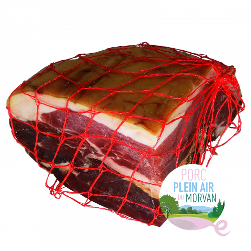 Quart rond de Jambon sec Porc plein air du Morvan 12 mois minimum 1,3kg